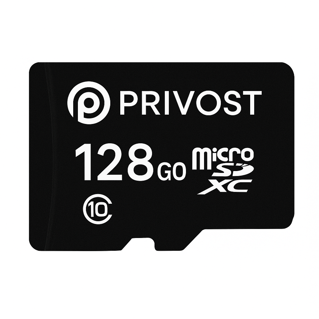Carte SD PRIVOST 128GO Compatible avec Mini Caméra