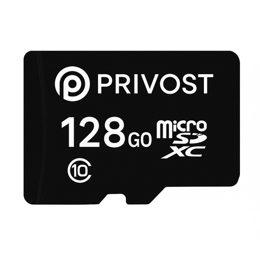 Carte SD PRIVOST 128GO Compatible avec Mini Caméra